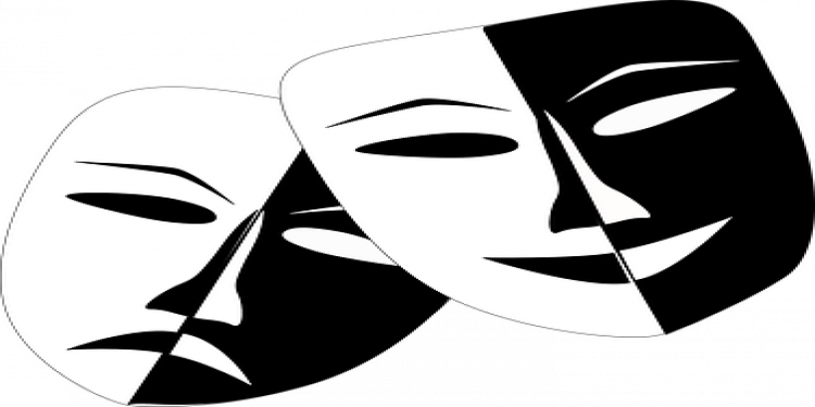 Theatre Masks Png (750x375)