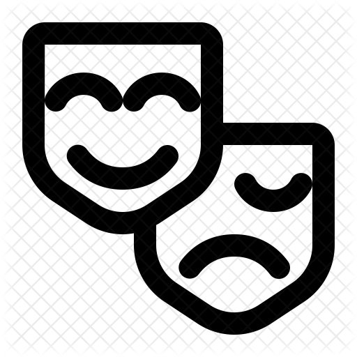 Drama Mask Icon - Psychology Personality Icon (512x512)