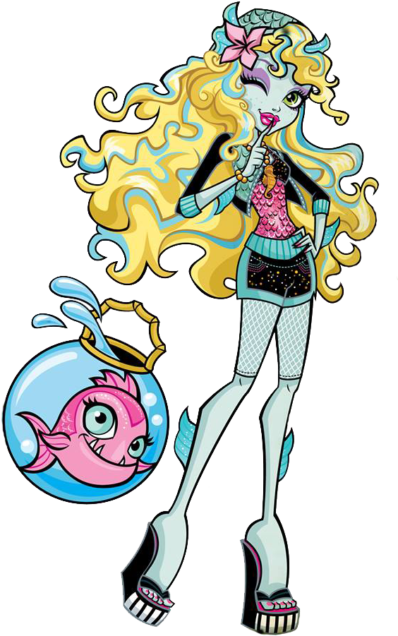 Lagoona Blue Is The Daughter Of A Sea Creature - Monster High Lagoona Png (578x944)