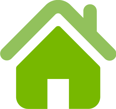 House-icon - Home Icon In Green (400x374)