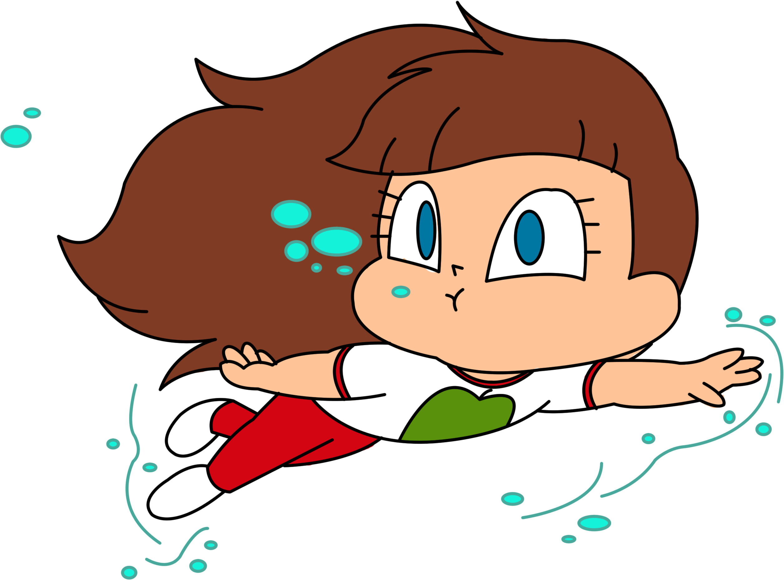 Robin Swimming By Akira Devilman666 Robin Swimming - Swimming (3232x2496)