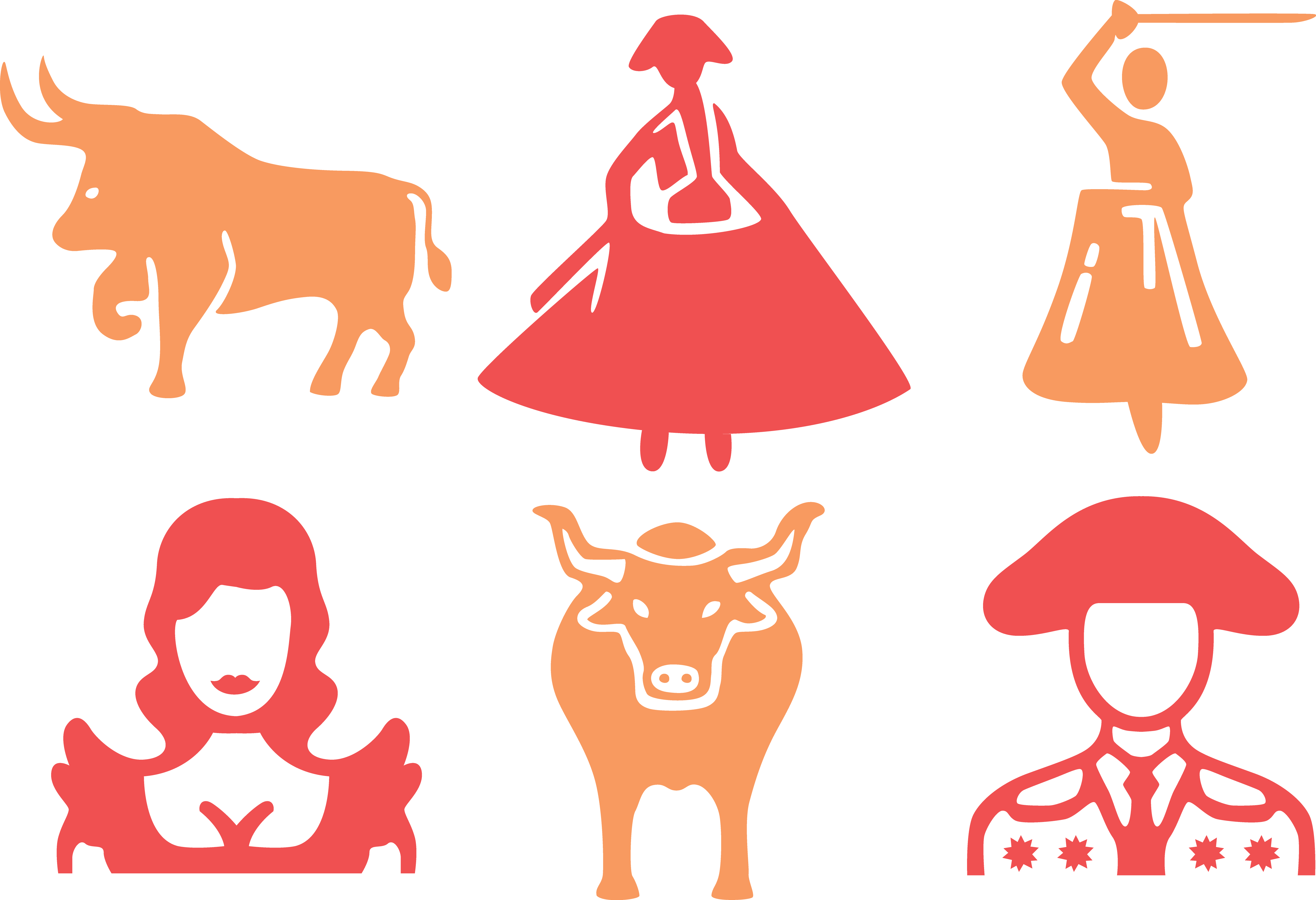 Cattle La Tauromaquia Ox Bullfighting Clip Art - Cattle La Tauromaquia Ox Bullfighting Clip Art (5095x3483)