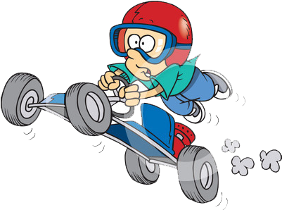 Car Clipart Soap Box Derby - Go Kart Clip Art (400x372)