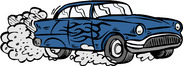 Air Pollution From Cars Clipart - Car Polluting The Air (750x273)