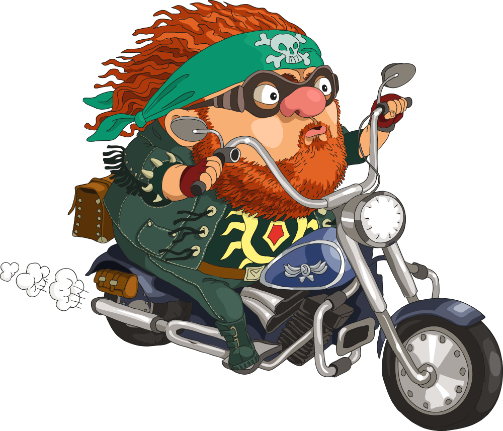 Motorcycle Cartoon Stock Photography Clip Art - Cartoon Character Riding Motorcycle (1000x857)