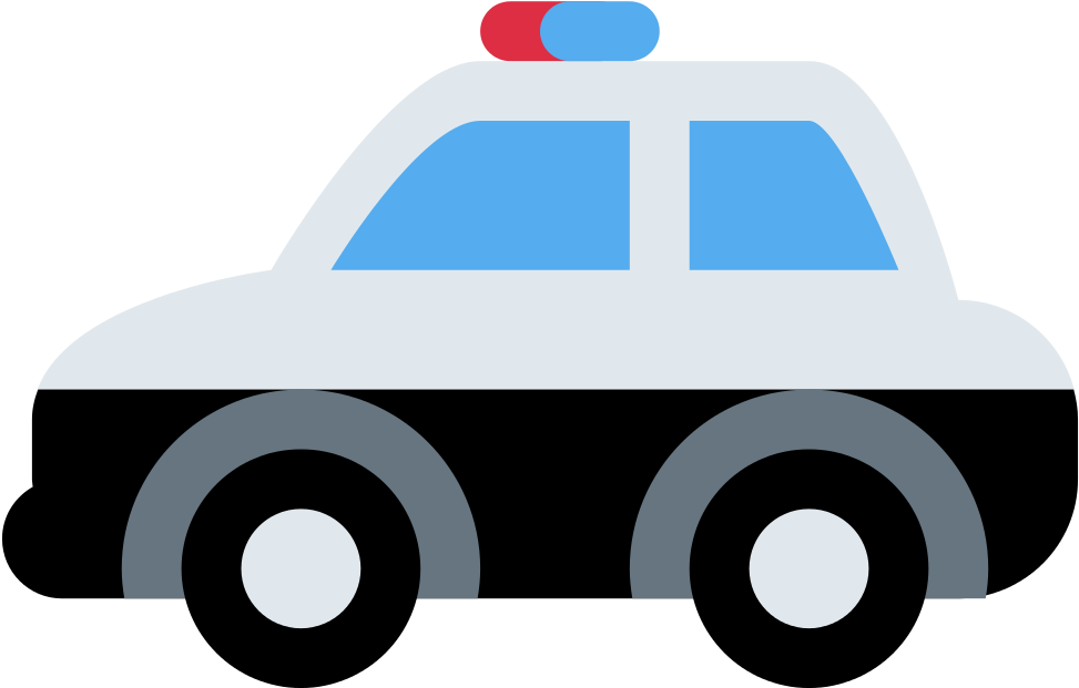Police Car Clipart 22, - Police Car Emoji Twitter (1024x1024)
