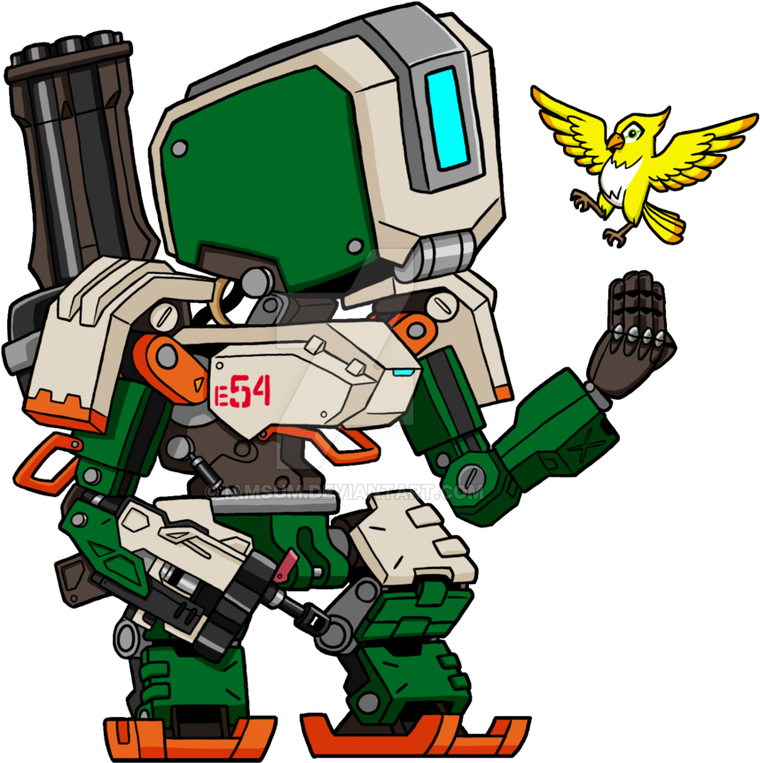 Bastion By Iamsum Bastion By Iamsum - Bastion Overwatch Chibi (1024x1024)