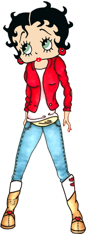 Blue Outfits, Betty Boop, Blue Suits - Blue (400x800)