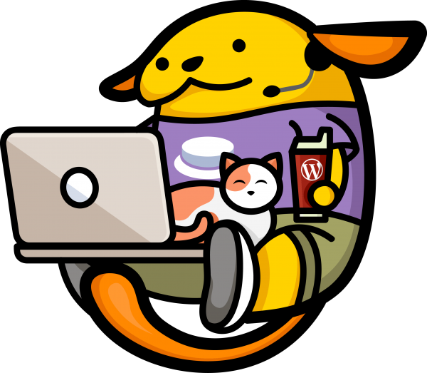 Remote Working Wapuu - Web Hosting Service (600x523)