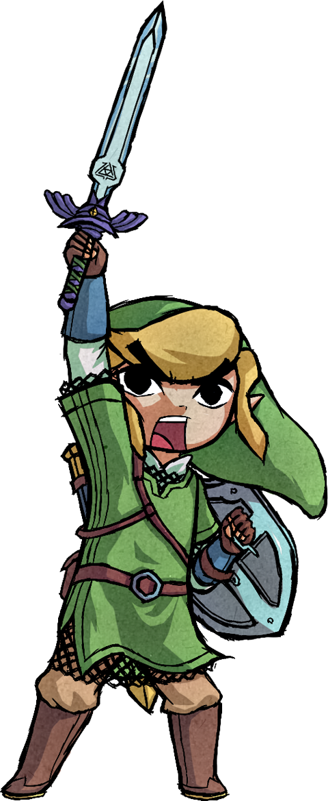 The Legend Of Zelda - Legend Of Zelda Wind Waker Toon Link (480x1169)