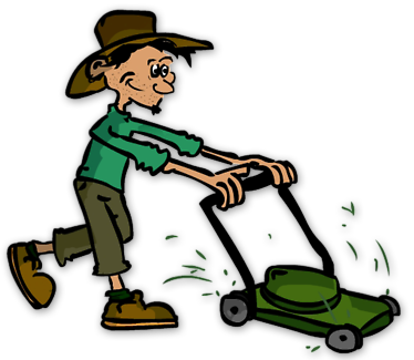 Rosario Gardening Services - Cartoon (374x325)