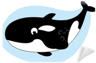 Killer Whale Vector Illustration Wall Mural • Pixers® - Kosatka Clipart (400x400)
