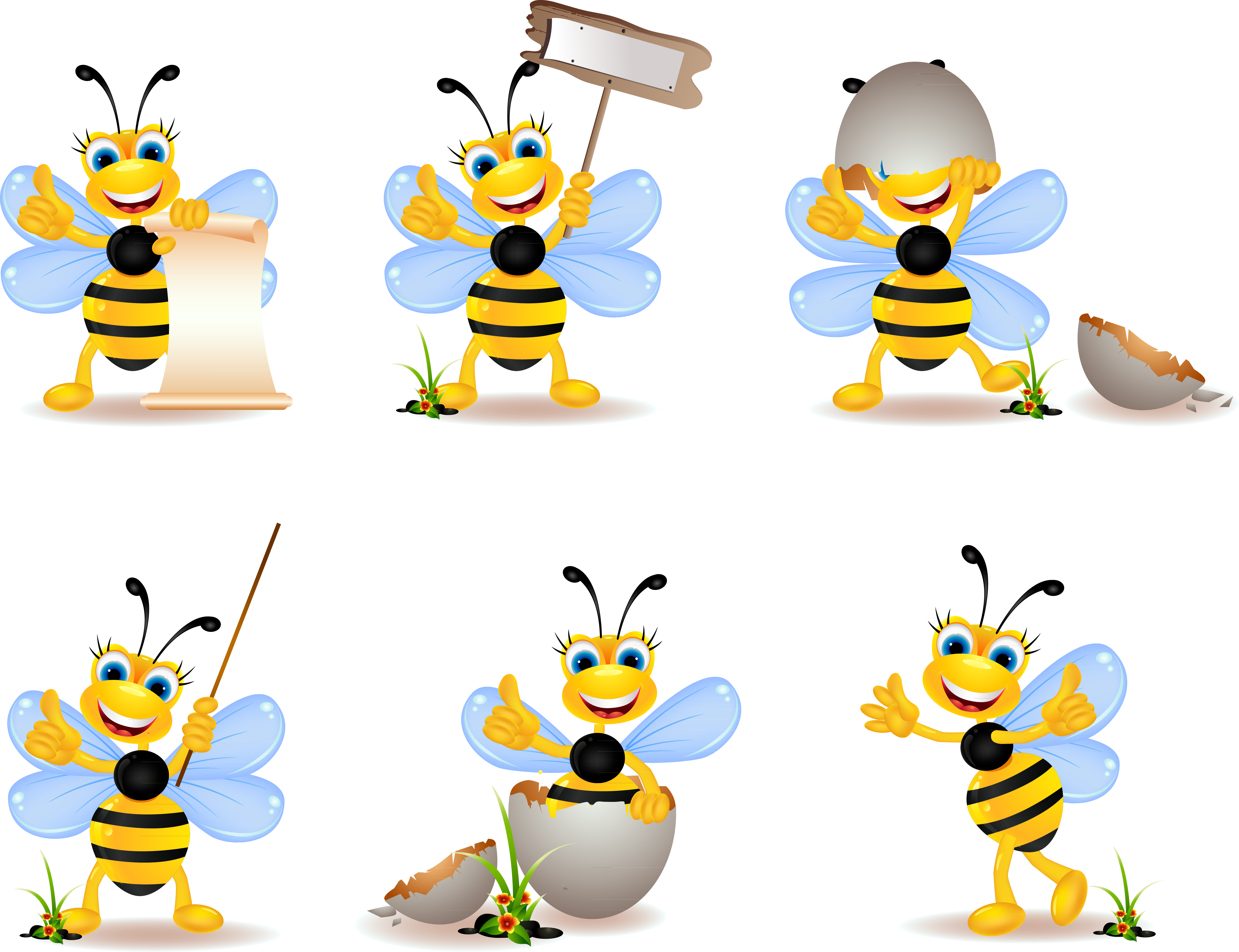 Bee Stock Photography Royalty-free Clip Art - Thumbs Up Bee Curtains (5501x4228)