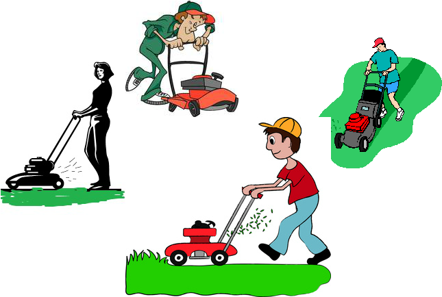 Memorial Hill Workday - Lawn Mower Clip Art (654x435)