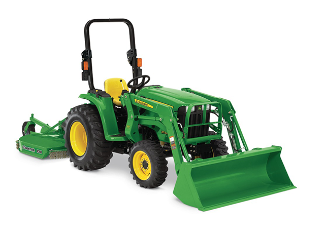 Lawn Mowing Clipart - 3038e John Deere Tractor (642x462)