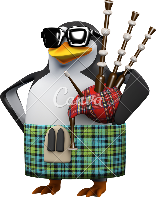 3d Funny Cartoon Penguin Character - 3d Rendered Penguin (633x800)