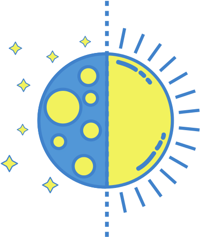 Eclipse Of Moon And Sun - Surjer Hashi Clinic Logo (550x550)