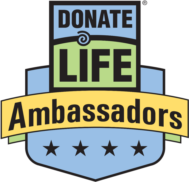 Washington Regional Transplant Community's Donate Life - Donate Life Ambassador Logo (675x675)