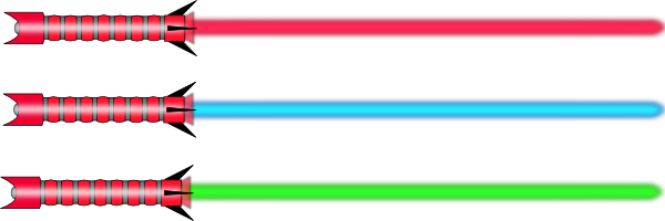 Free Vector Lightsaber Clip Art - Star Wars Clip Art Lightsaber (600x200)