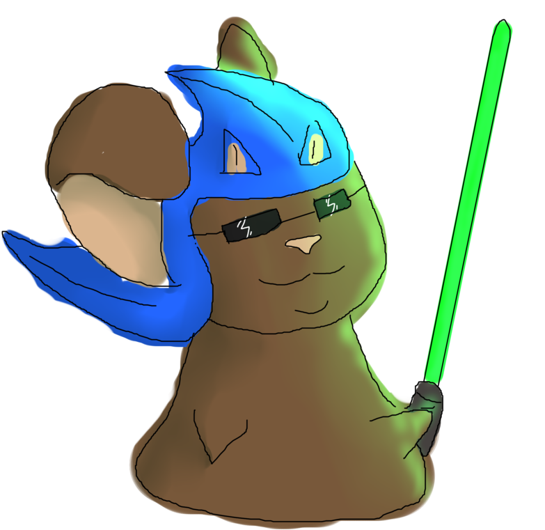 A Lightsaber Sonic Mouse By Vursti - Cartoon (900x878)