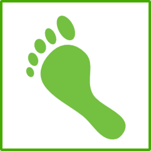 Footprints Clip Art - Carbon Footprint Icon (512x512)