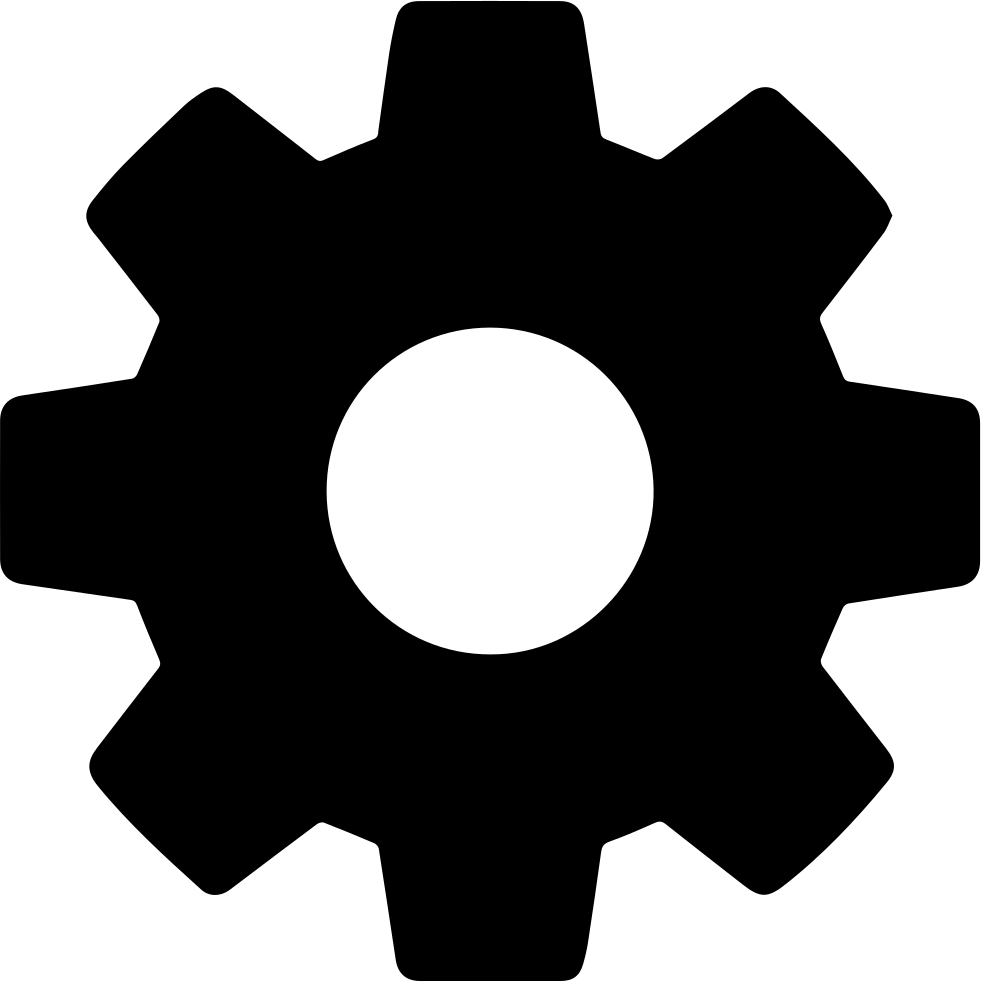 Png File - Cog Icon (2000x2000)