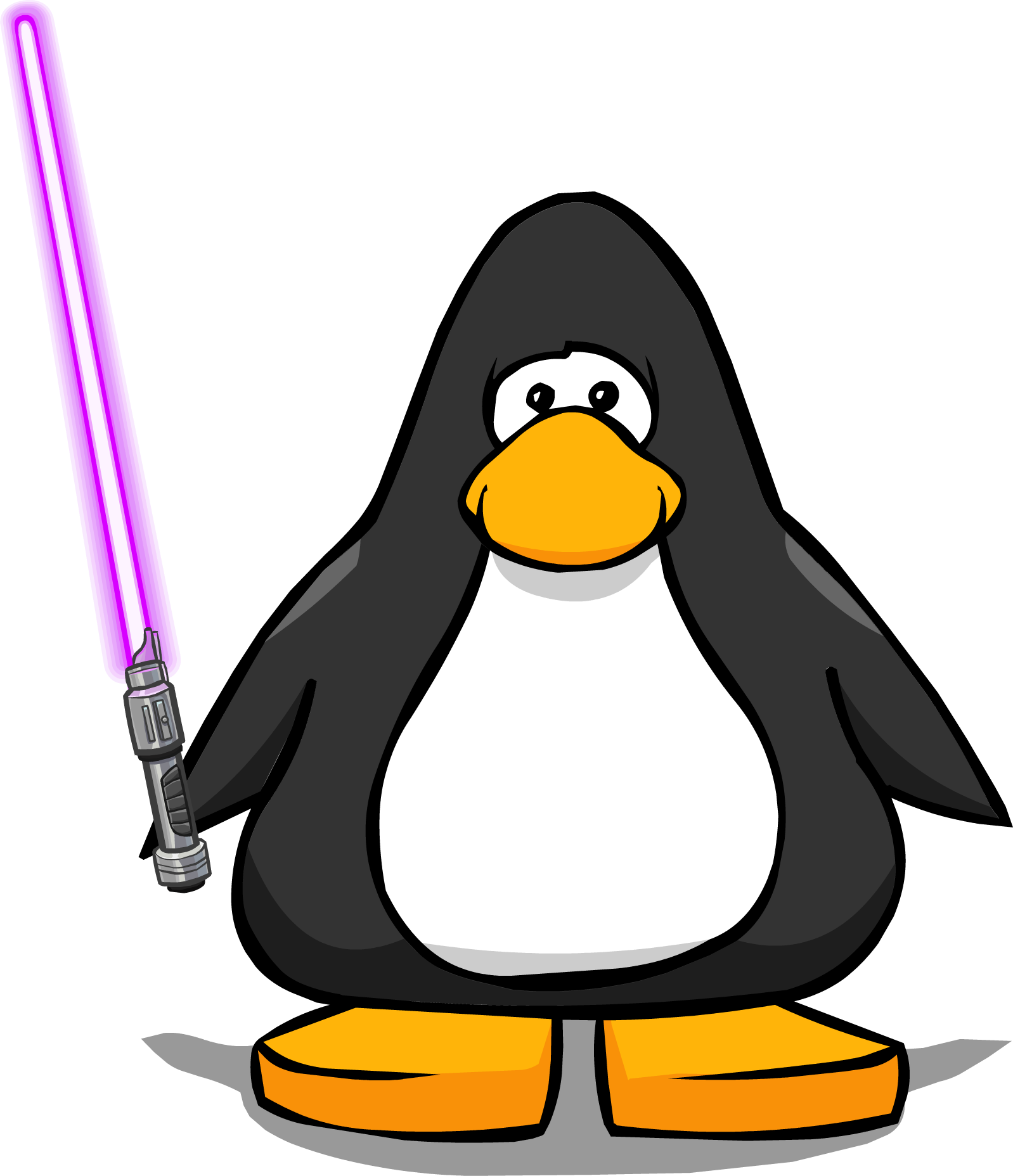 Purple Lightsaber Player Card - Penguin Unicorn (1598x1856)