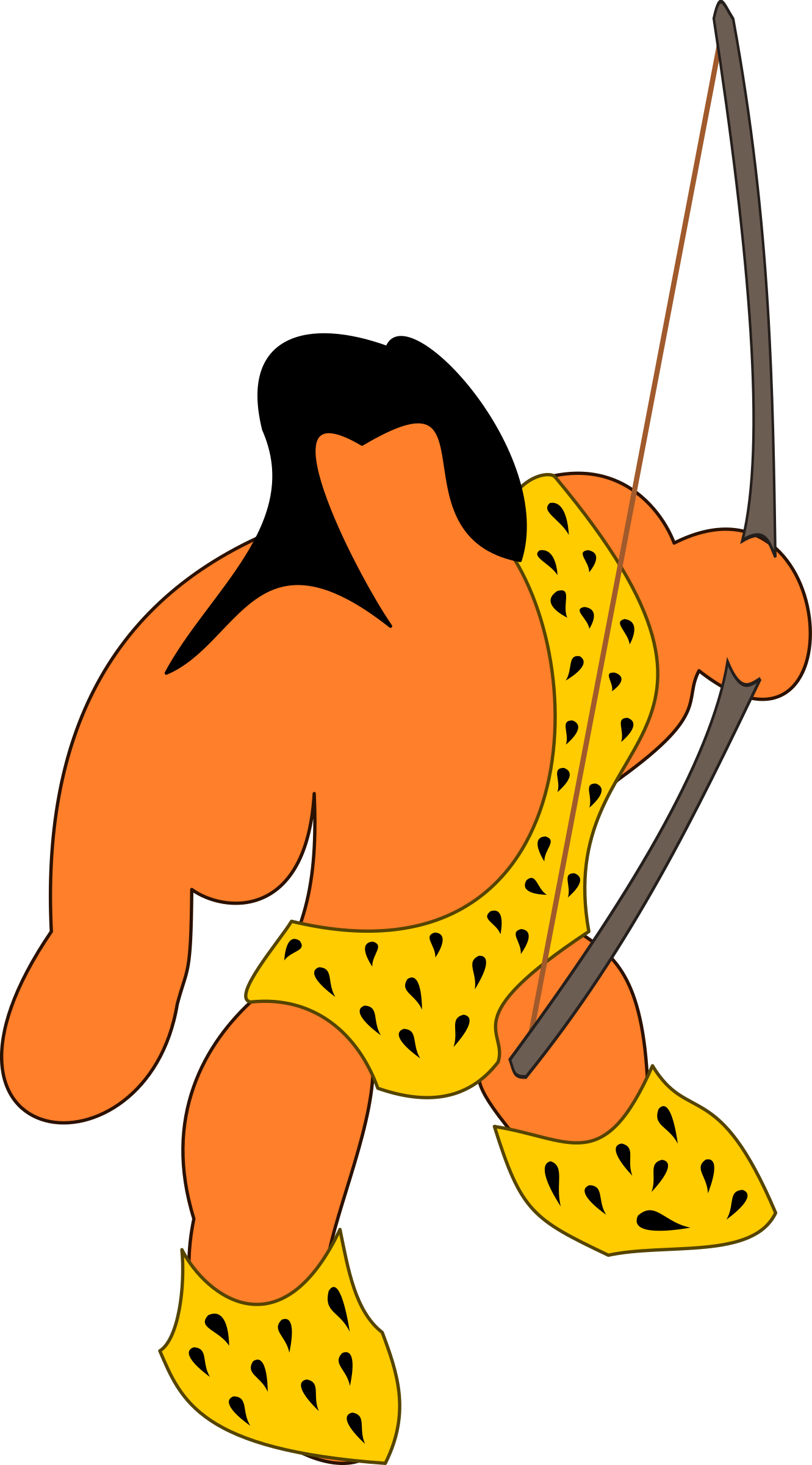 Similar Clip Art - Tarzan (1331x2400)