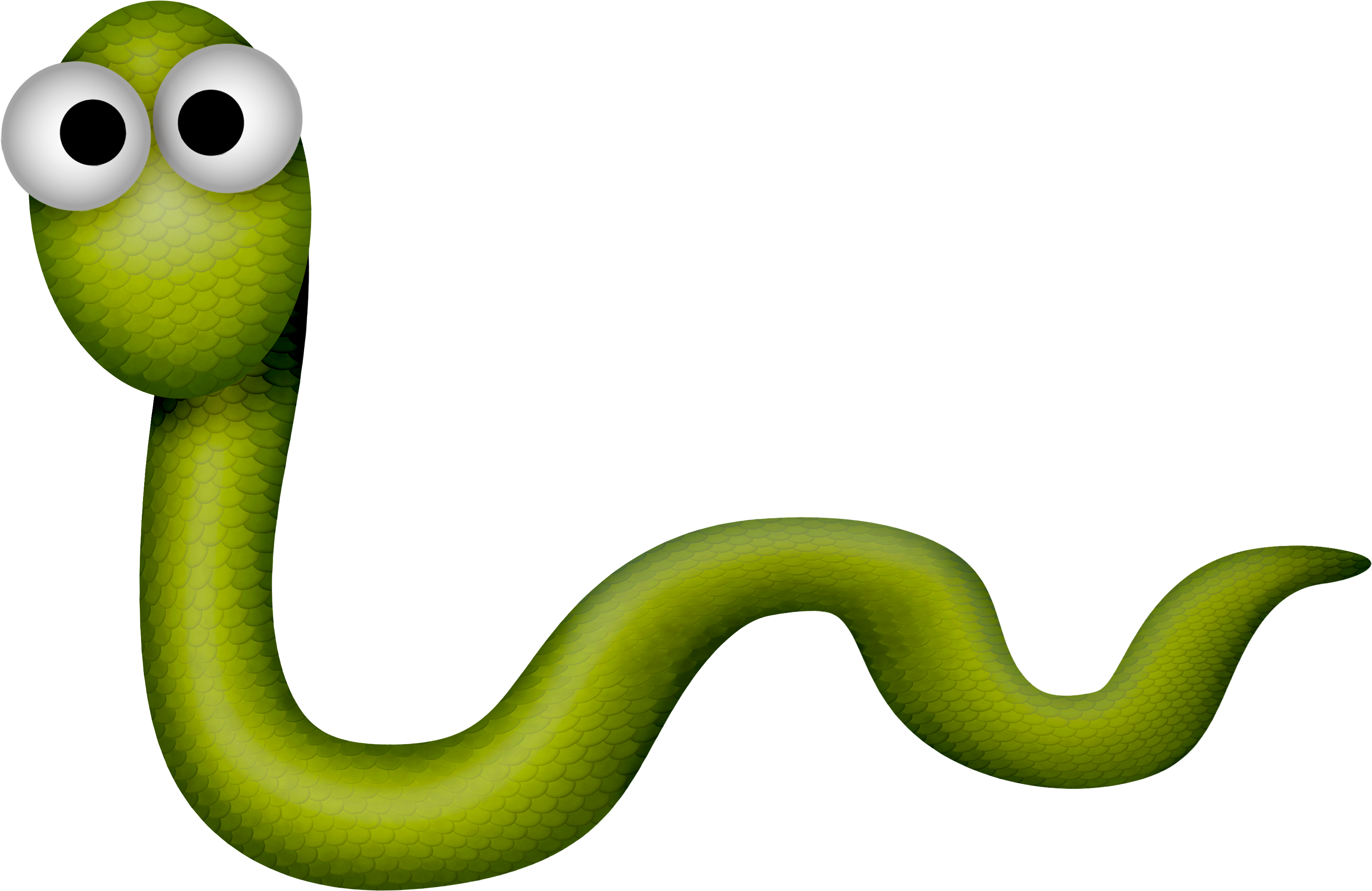 Snake Vipers Reptile Clip Art - Зеленый Змей Пнг (3521x2287)