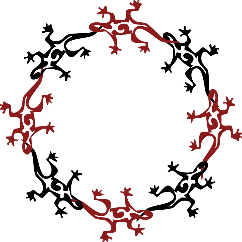 Circle Of Lizards Png Clip Art - Circle Of Lizards Png Clip Art (750x750)