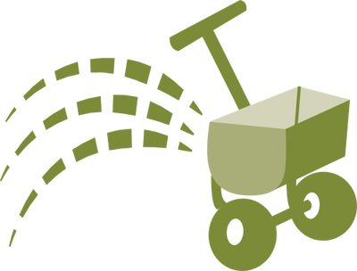 Yard Fertilizer Icon - Lawn Fertilizing Icon (400x304)