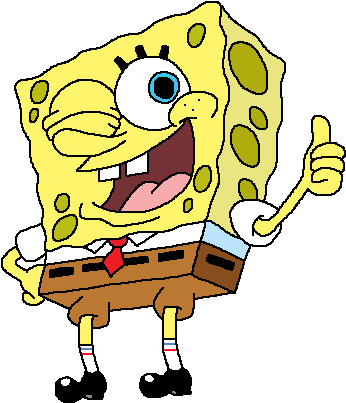 Bob Esponja - Spongebob Thumbs Up Png (360x415)