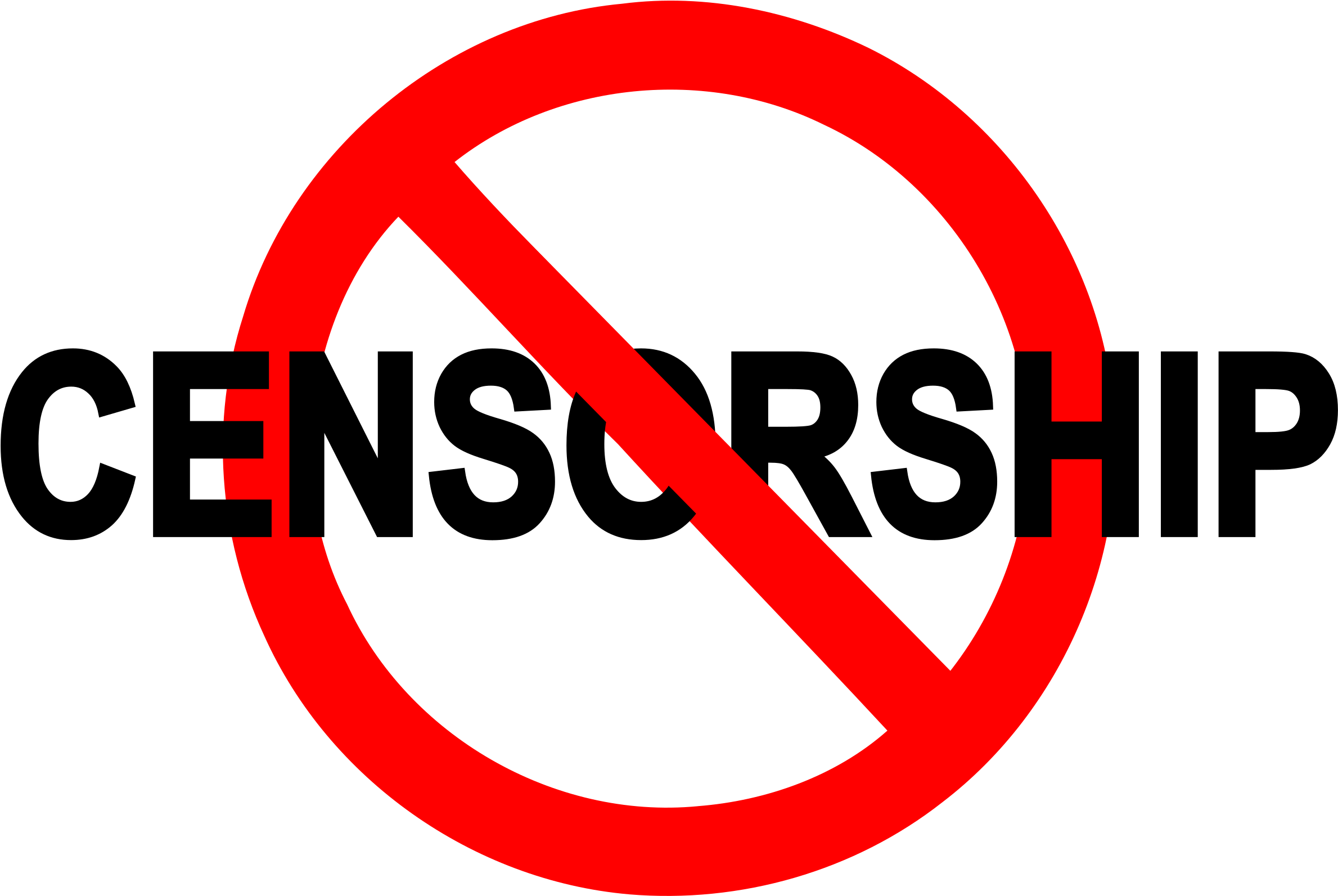 Censorship Sign - No Censorship (2400x1614)