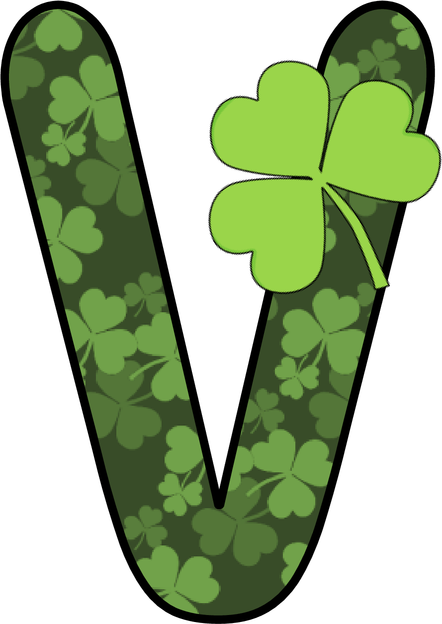 Ch B *✿* Alfabeto Escolar De Kid Sparkz - Dancing Dolphin Patterns 11513 St. Patricks Day Switch (981x1316)