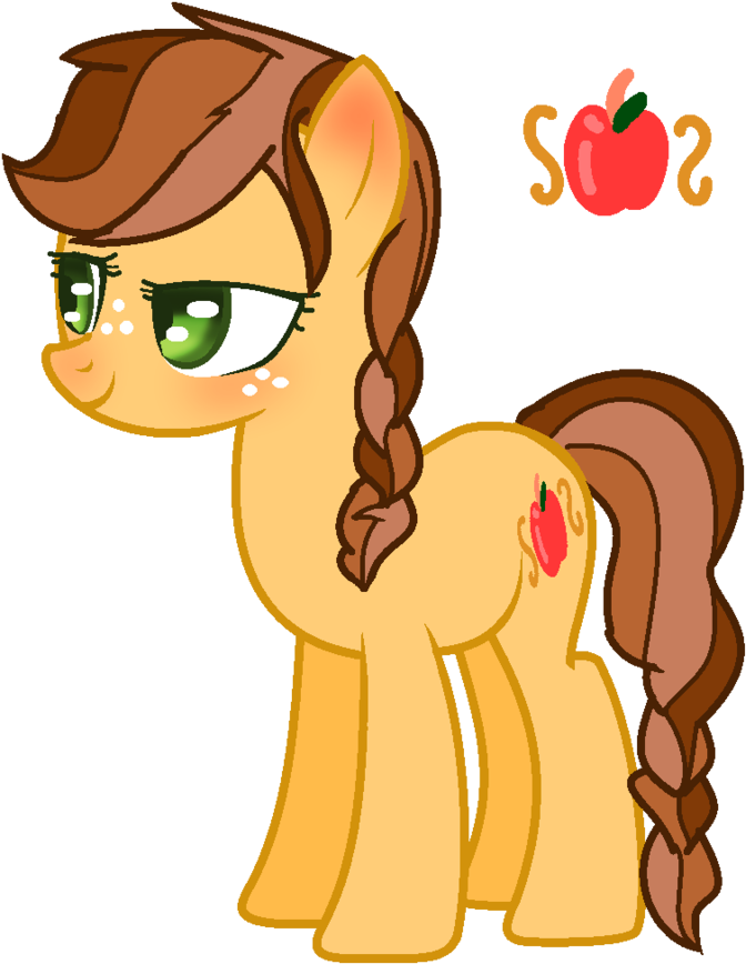 Apple Gold By Sylveontriestodraw - Cartoon (827x966)