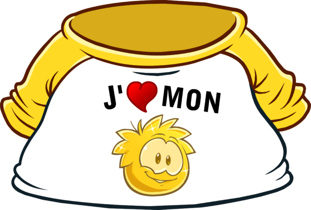 I Heart My Gold Puffle T-shirt Icon Fr - T-shirt (640x432)