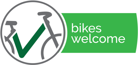 Bikes Welcome Logo - Bicycle (600x294)