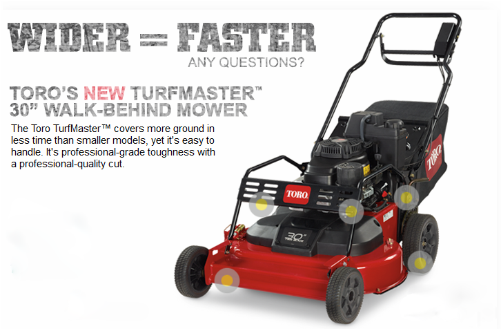 Wider And Faster - Lawn Mower 30 Toro (900x700)