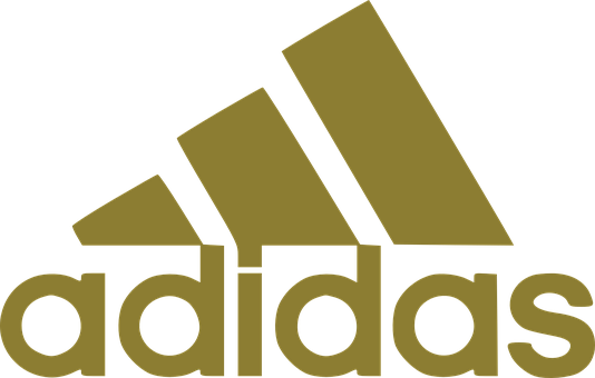 Adidas Company Symbol Icon Shoes Sign Fitn - Gold Adidas Logo Transparent (534x340)