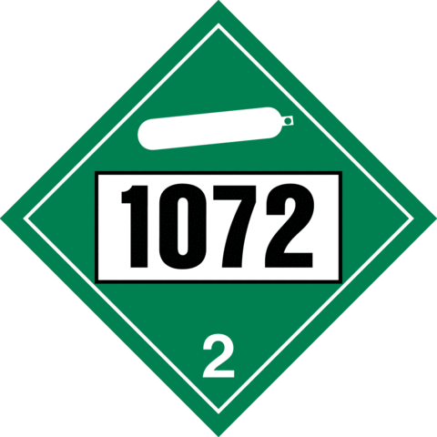 Compressed Gas Oxygen Un - 1075 Placard (480x480)