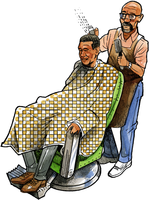 Old Site Of Hyde Park Hair Salon And Barber Shop 1464 - Illustration (600x700)