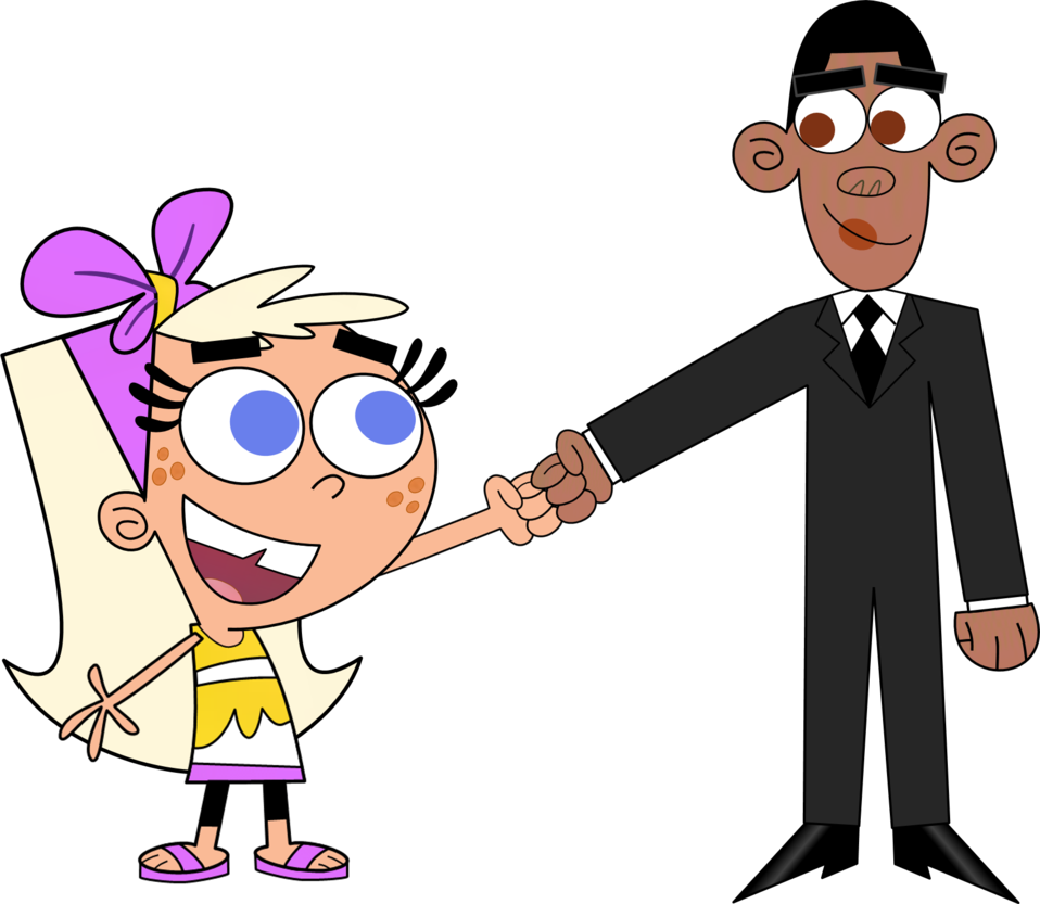 Chloe And Obama - Obama Fairly Odd Parents (958x833)