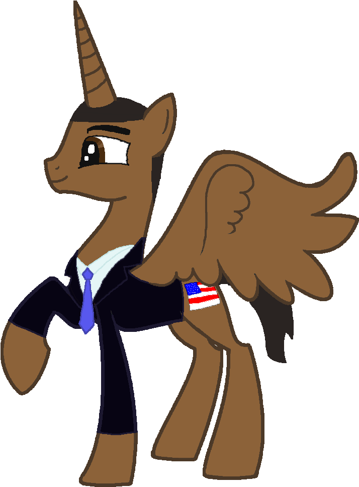 Barack Obama's Pony Oc By Beautifulluke234 - Obama As A Pony (801x998)