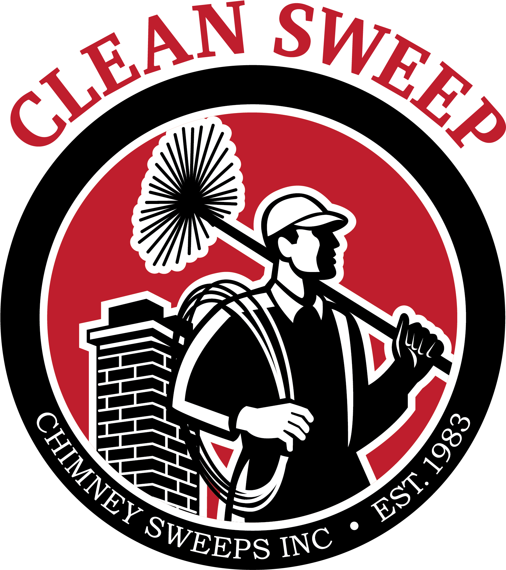 Chimney Sweeper Worker Retro Card (2550x2321)