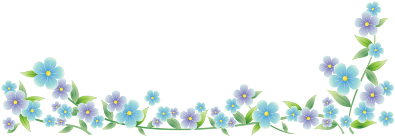 Forget Me Nots Dividers - Forget Me Not Divider (800x338)