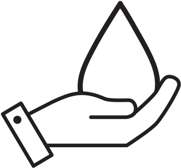 Line Hand With Natural Water Drop - Natural Environment (550x550)