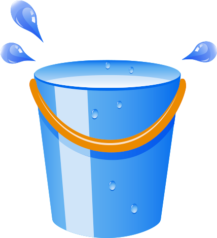 Bucket Barrel Cleaning - Cartoon Water Bucket Png - (500x500) Png Clipart  Download