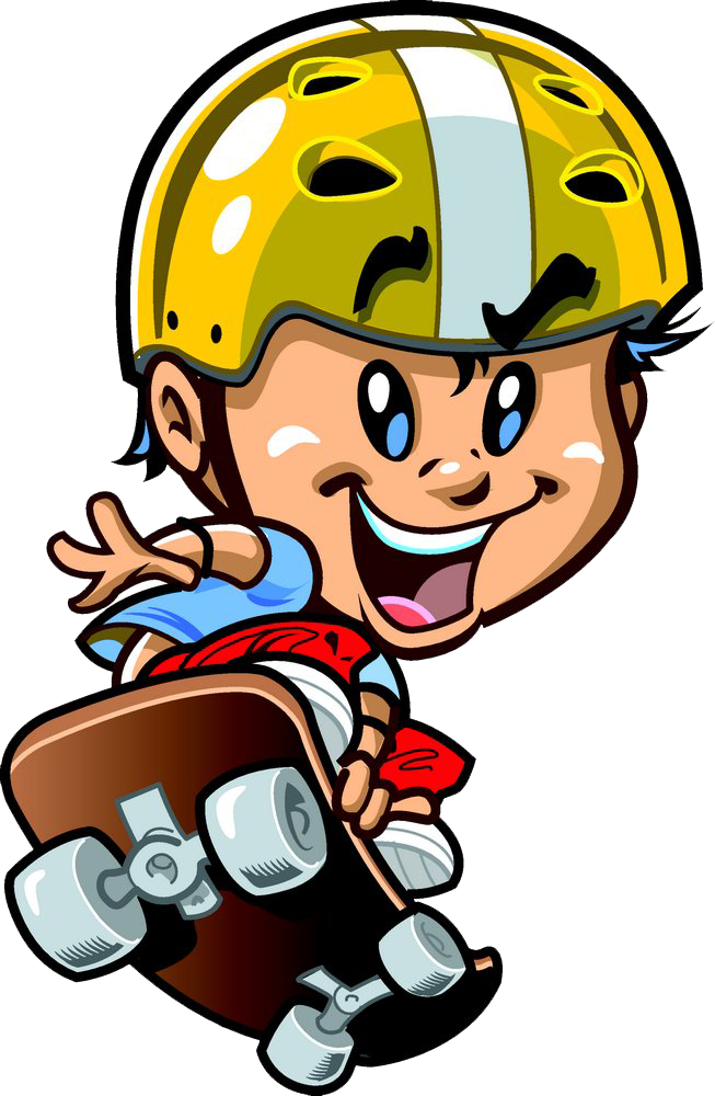 Skateboarding Cartoon Clip Art - Skateboarding Cartoon Clip Art (653x1000)