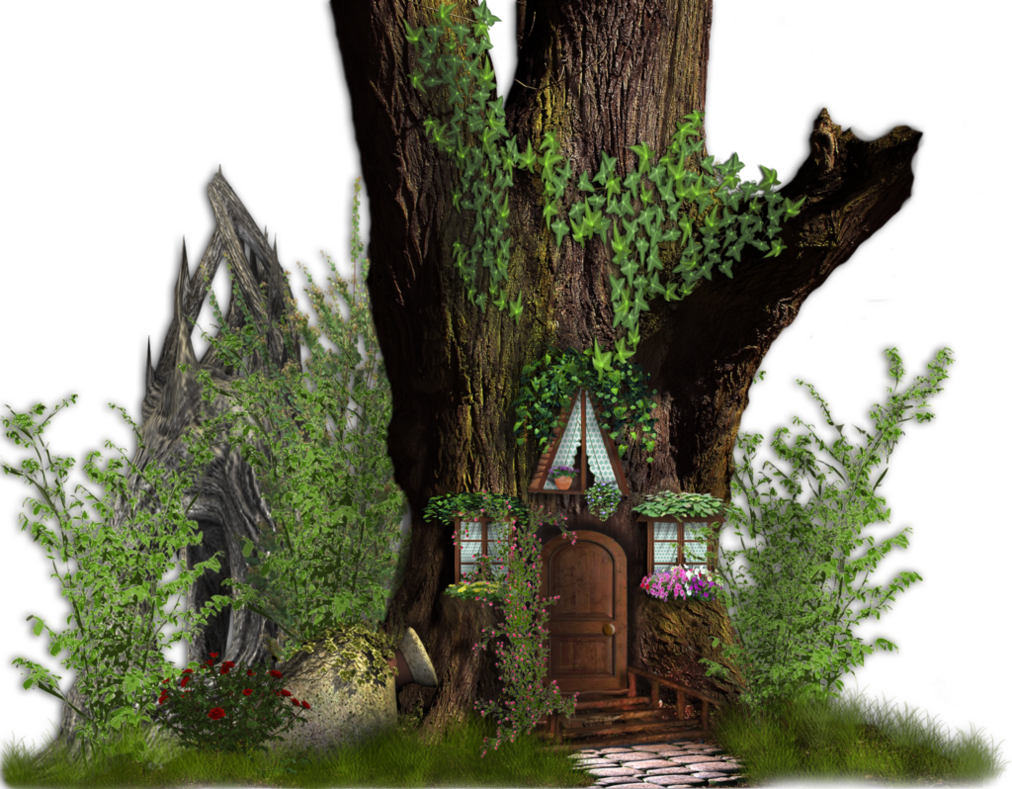 Fairy Tale House By Roula33 On Deviantart - Fairy House Transparent Png (1012x789)