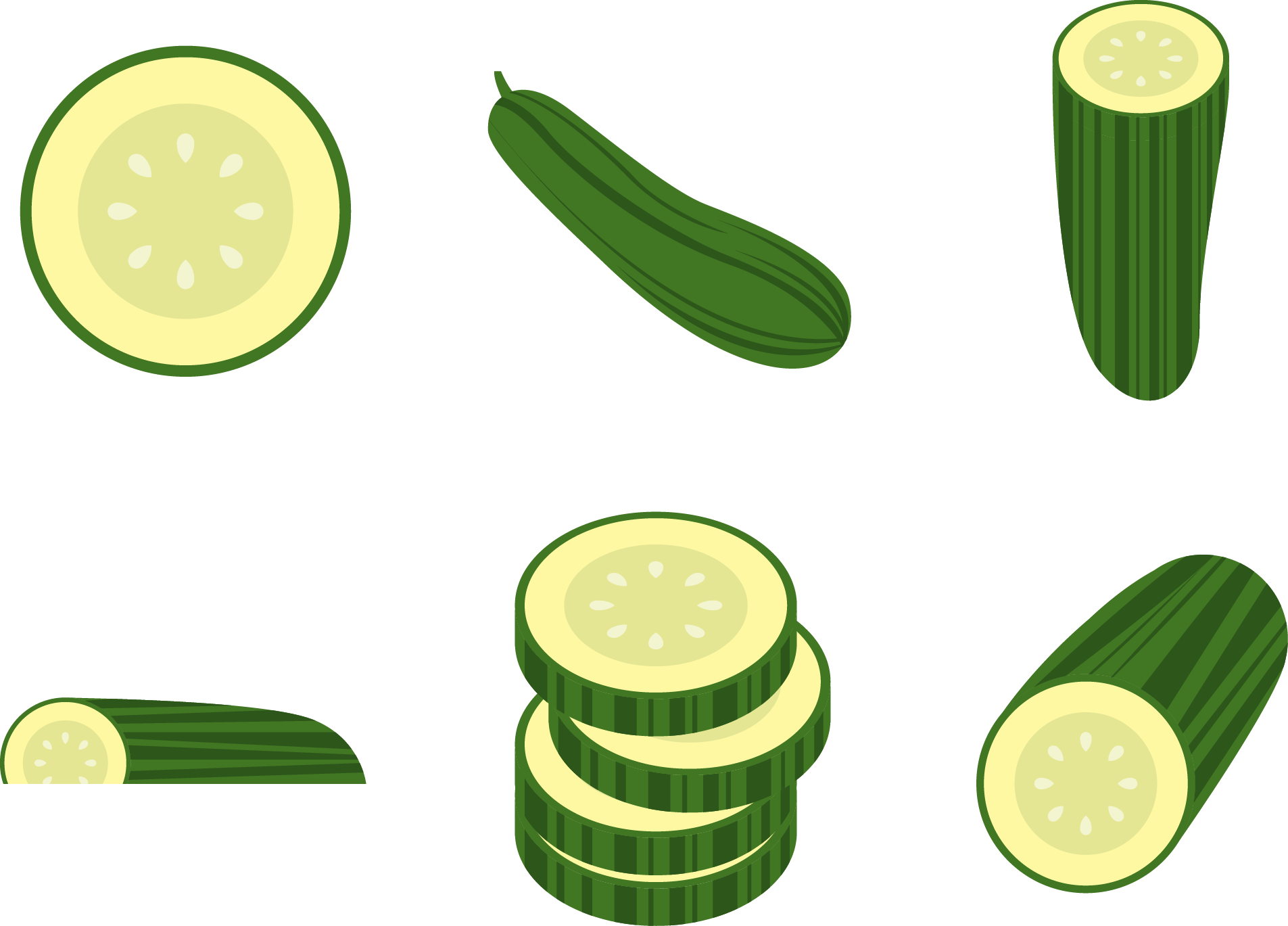Cucumber Pepino Euclidean Vector - Euclidean Vector (1905x1369)